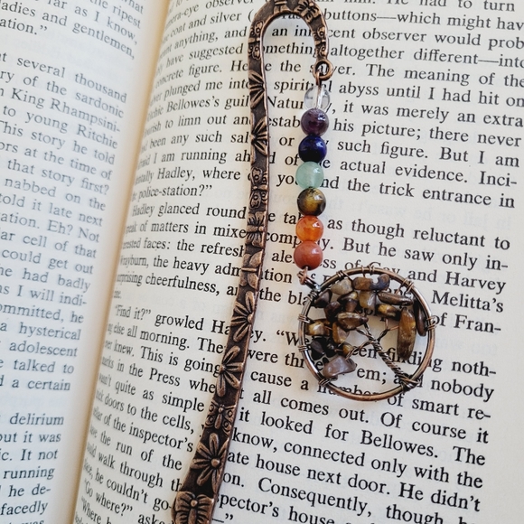 Tigers Eye Genuine Gemstone Bookmark *NWT* - Picture 4 of 8